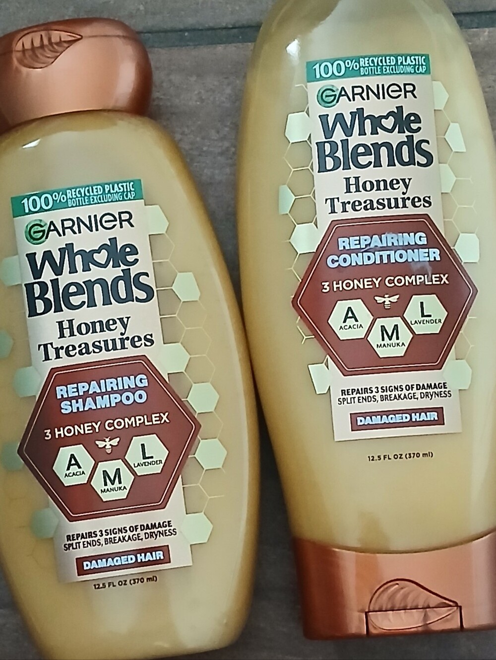 Garnier Whole Blends Honey Treasures Repairing Shampoo And Conditioner Bundle
